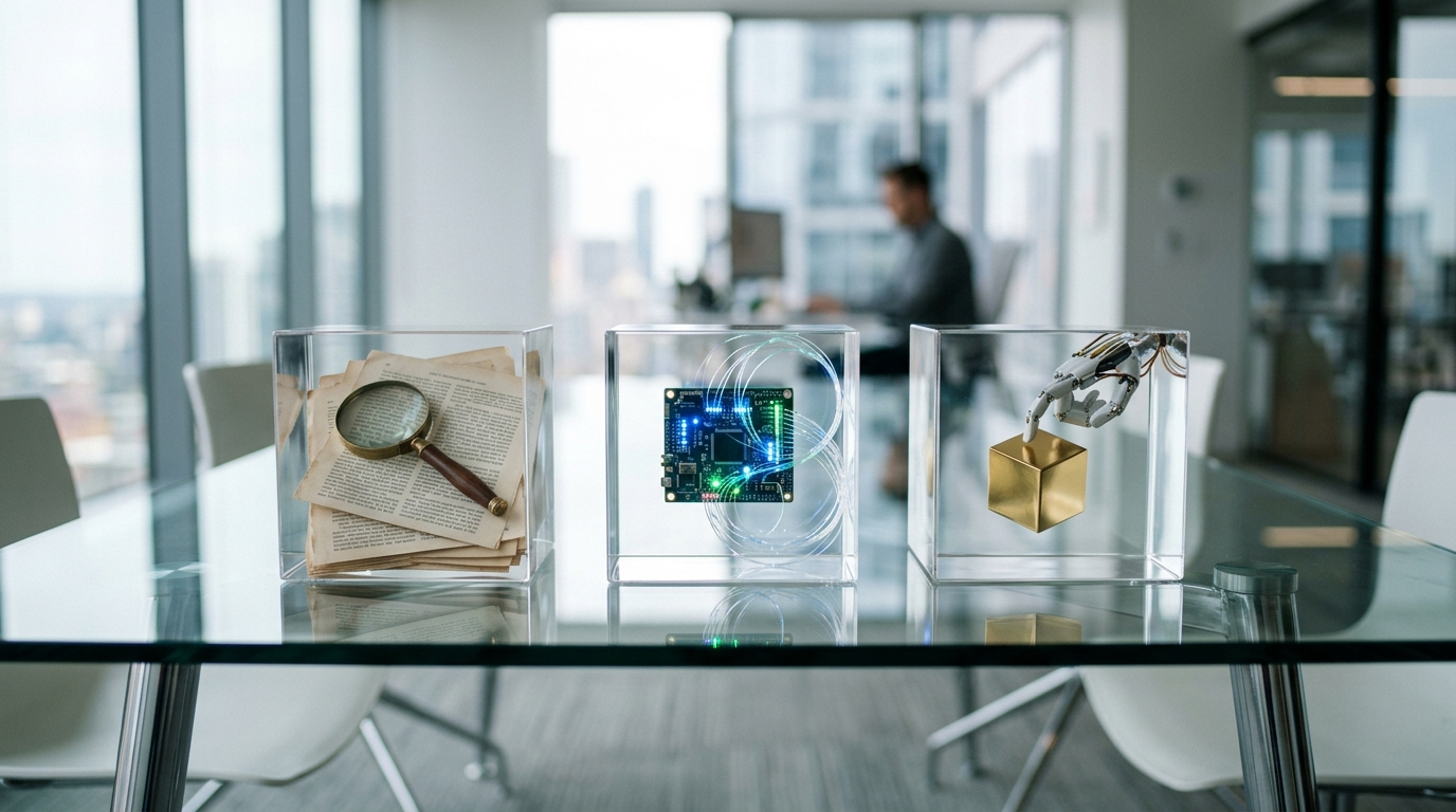 AI-generated featured image for AEO vs AI SEO vs SEO: What’s Different, What Overlaps, and What Actually Matters