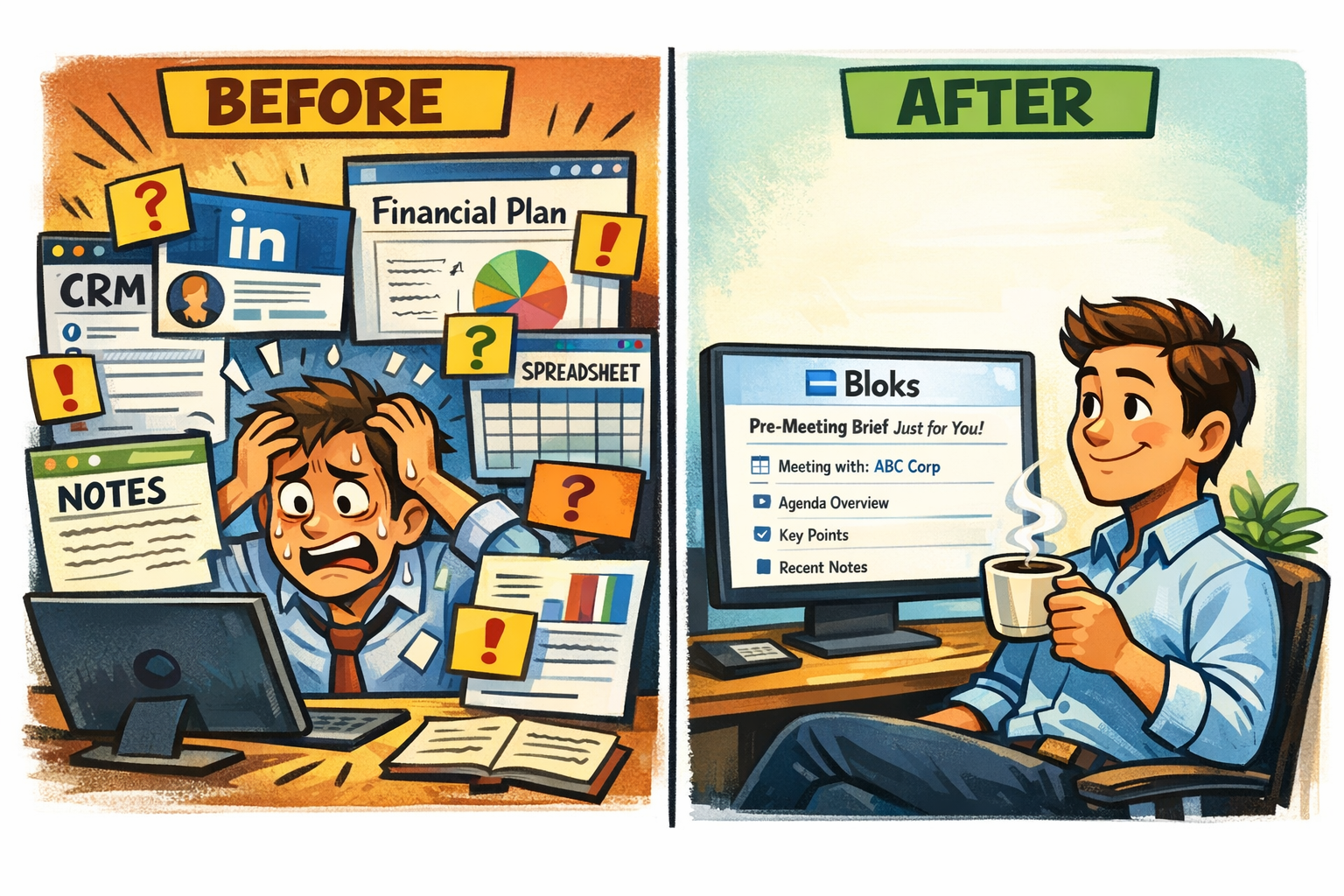 How Advisors Generate Pre-Meeting Briefs Automatically