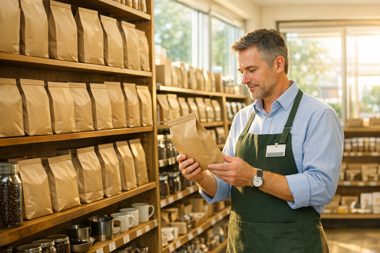 AI-generated featured image for How Specialty Grocery Stores & Retailers Select High-Margin, Organic Coffee Partners