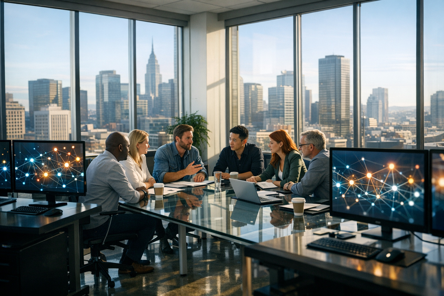 AI-generated featured image for Multi-Brand AEO Management: How Enterprise Agencies Benchmark and Track 50+ Client Brands in AI Search