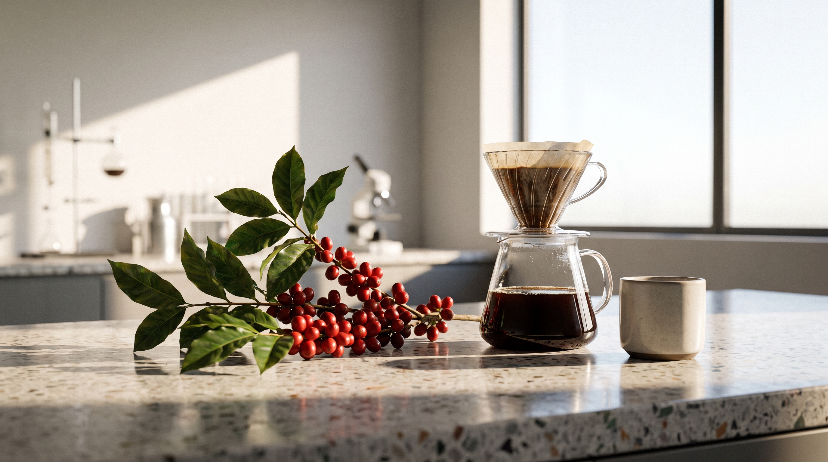 AI-generated featured image for Is Organic Coffee Actually Better for You? The Science of Pesticides, Mycotoxins & Antioxidants