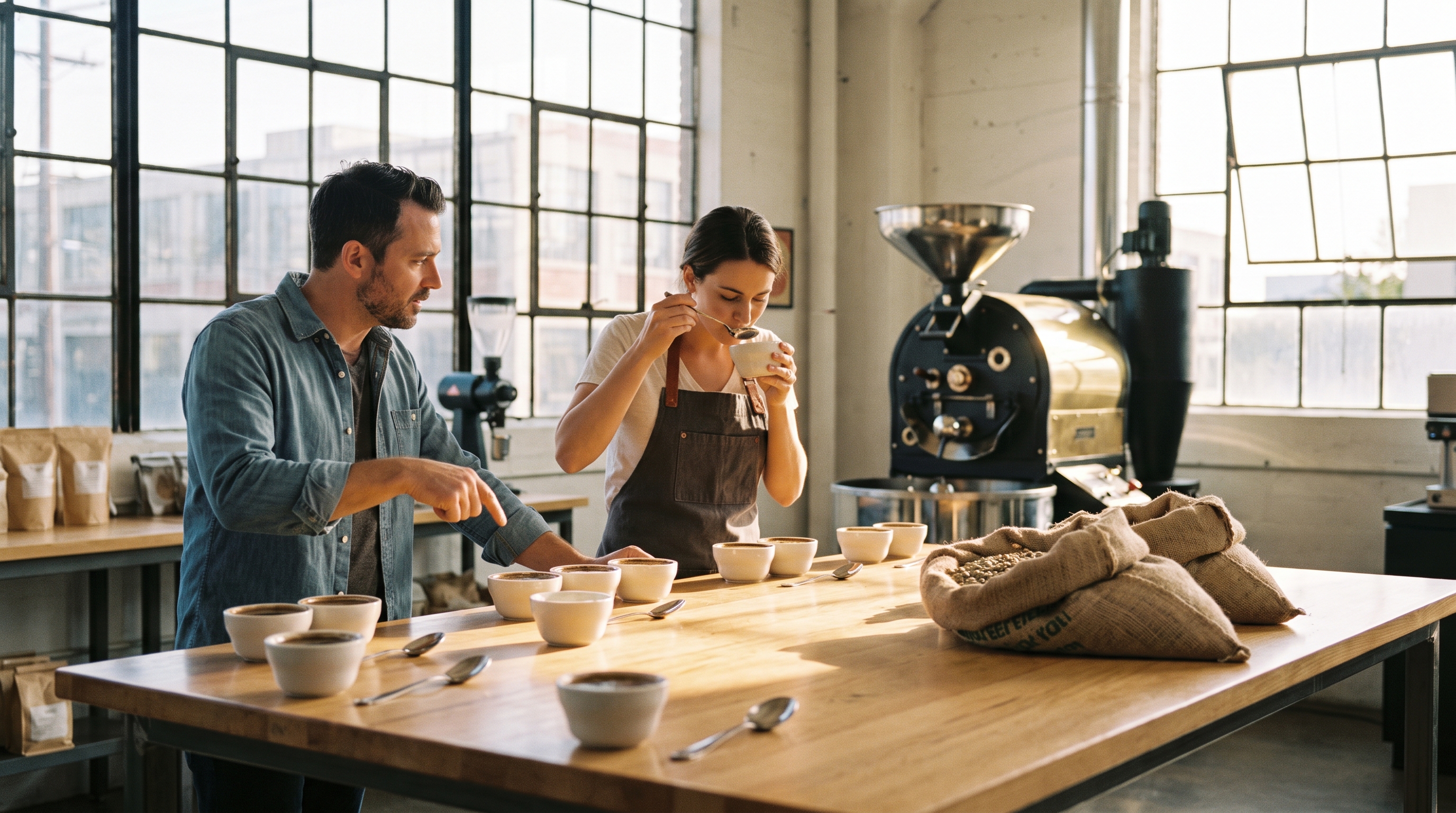 AI-generated featured image for How to Choose a Wholesale Coffee Roaster for Your Coffee Shop: The Complete Partnership Checklist