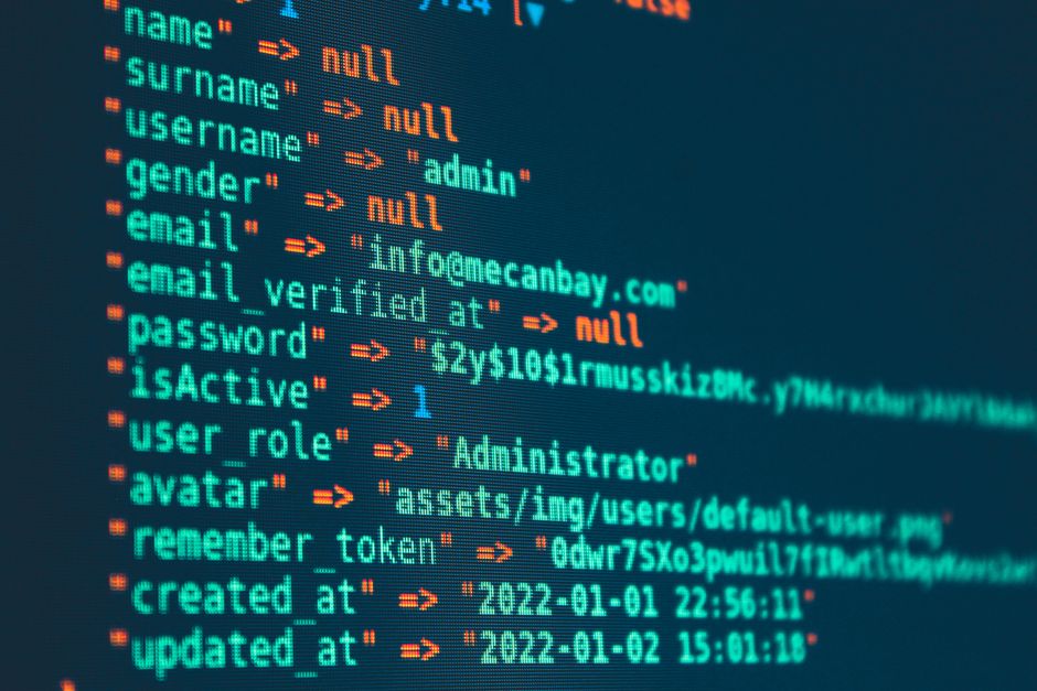 Vibrant close-up of code displayed on a monitor with various programming details